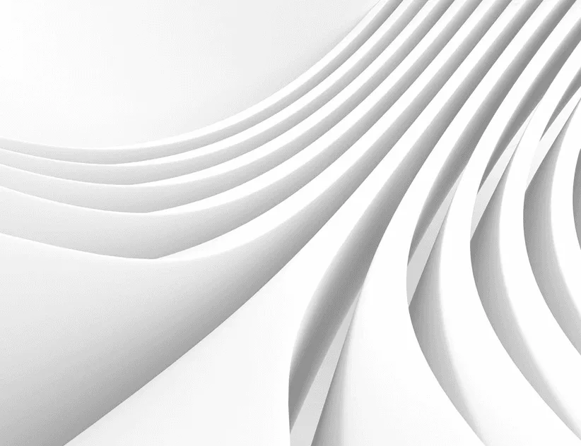 Abstract white render representing Prescr, the clinic operating system by RG INSYS